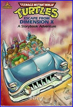 ORIGINAL! COVER ART TMNT Escape from Dimension X Story Book Isidre Mones Rare