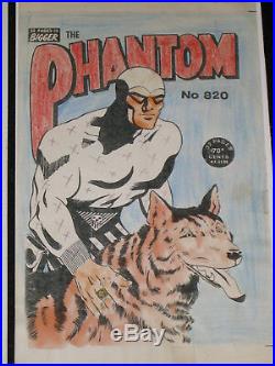ORIGINAL Frew Phantom Comic Cover Art Issue 820 Australian Production art