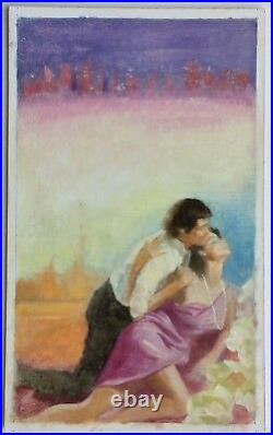 Oil painting original study book cover infidelities by stuart kaufman