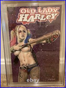 Old Lady Harley 1 CGC SS 9.8 Original Art Signed SKETCH Cover Kenyon Martin