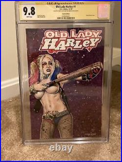 Old Lady Harley 1 CGC SS 9.8 Original Art Signed SKETCH Cover Kenyon Martin