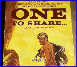 One To Share 1968 Dallas Kovar -bonfils Cover Art! -pulp Novel Gay Interest