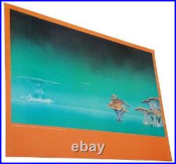 Original 1973 Yessongs 4 Roger Dean Cover Art Big O Posters England Psychedelic
