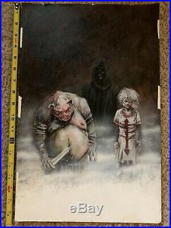 Original 1993 Cover Art Painting Realm Of The Dead Issue 1 Vincent Locke Signed