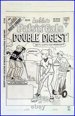 Original ART COVER, Dan DeCarlo! Archie's Pals'n' Gals D Digest #33 1997 A# 060