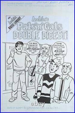 Original ART COVER, Dan DeCarlo! Archie's Pals'n' Gals D Digest #53 2000 A# 061