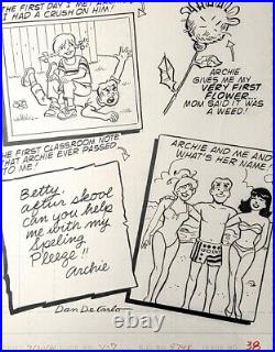 Original ART COVER, Dan DeCarlo! SWIMSUITS, Betty's Diary #38 Archie 1990 A# 069