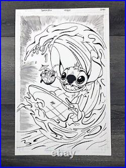 Original Art 11x17 Pencil & Inks Lilo & Stitch Exclusive Comic Cover Original Art 11x17 Pencil & Inks Lilo & Stitch Exclusive Comic Cover