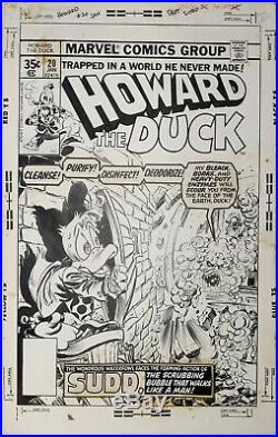 Original Art Cover, Gene Colan, Tom Palmer, Howard The Duck #20, Marvel, 1978