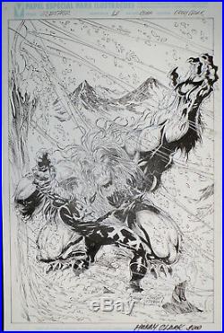 Original Art Cover, Undertaker, Manny Clark, Wwf, Wwe 1999 Chaos