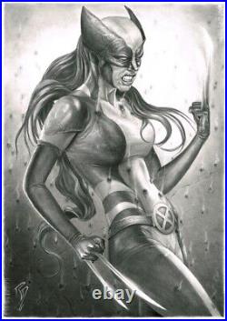 Original Art Pepe Valencia X-23 (ALL-NEW WOLVERINE VERSION) Graphite A3 11x17