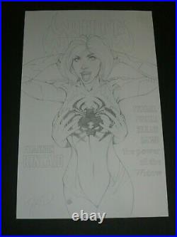 Original Art Published Cover to White Widow #3 Art by Ryan Kincaid + Comic