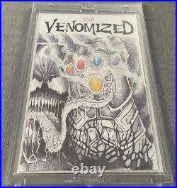 Original Art Sketch Cover (Not CGC) Venom Infinity Gauntlet by Dave Myers