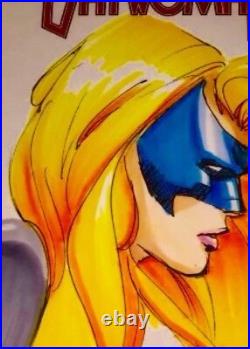 Original Art Sketch David Finch Gotham Girl Creator Art Blank Cover 9.8 Cbcs Ss