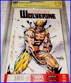Original Art Wolverine 1of1 Artist Proof Marvel Art John Romita Sr & Jose Varese