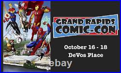 Original Art by ANDY BUDNICK Grand Rapids MI Comic Con Program 2015 cover, Devos