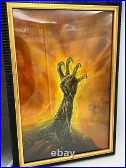 Original Bob Eggleton Oil Painting Comic Art Cover of Species Human Race 1