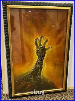 Original Bob Eggleton Oil Painting Comic Art Cover of Species Human Race 1