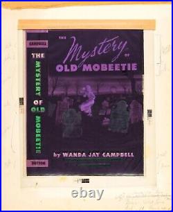 Original Book Cover Art The Mystery of Old Mobeetie 1960 Horror Illustration