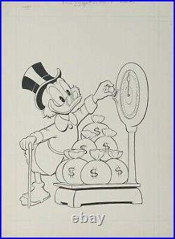Original Comic Art Cover, Carl Barks, Uncle Scrooge #20 February, 1958 Dell Rare
