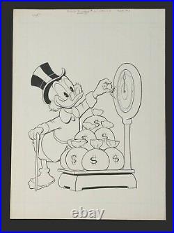 Original Comic Art Cover, Carl Barks, Uncle Scrooge #20 February, 1958 Dell Rare