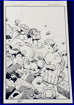 Original Comic Art Cover Savage Hulk #003 2014 Variant/ Jim Starlin Terry Austin