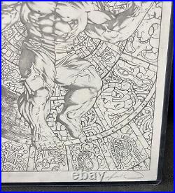 Original Comic Art Dale Eaglesham Red Hulk 55 Cover 2012 Signed