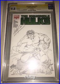 Original Comic Art Hand Sketch Herb Trimpe Cgc 9.8 Ss Herb Trimpe! Hulk 181