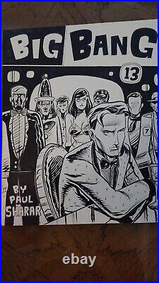 Original Comic Art Rare Big Bang back cover TP Paul Sharar Indie comic