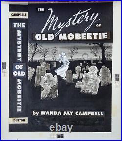 Original Cover Art Mystery of Old Mobeetie Book Mixed Media Classic Horror