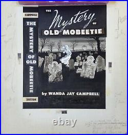 Original Cover Art Mystery of Old Mobeetie Book Mixed Media Classic Horror