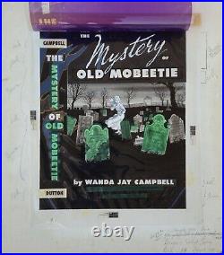 Original Cover Art Mystery of Old Mobeetie Book Mixed Media Classic Horror