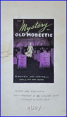 Original Cover Art Mystery of Old Mobeetie Book Mixed Media Classic Horror