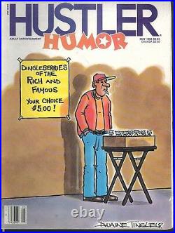Original Dwaine Tinsley Cover Art Hustler Humor Cover Art MAY 1986