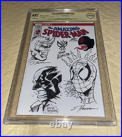 Original Marvel Comic Art 9.8 Ss 5x Sketched John Romita Sr & Joe St Pierre +++