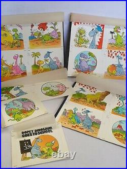 Original Mike Higgs Dopey Dinosaur Book Artwork DD Goes to School with Cover Art