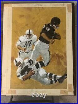 Original Painting By Lou Feck Cover Art For Giants V Cardinals, 49'ersV Bears1964