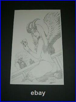 Original Pencil Commission Art Angelus by Jordan Gundersen 11x17 Aspen Artist