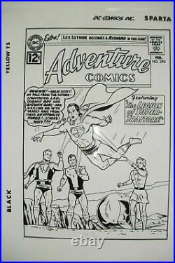 Original Production Art ADVENTURE COMICS #293 cover, CURT SWAN art, 11x17