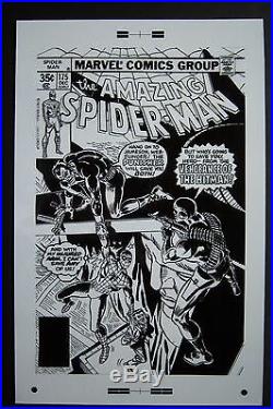 Original Production Art AMAZING SPIDER-MAN #175 cover, ROSS ANDRU art, Punisher