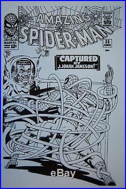 Original Production Art AMAZING SPIDER-MAN #25 cover, STEVE DITKO art