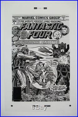 Original Production Art FANTASTIC FOUR #175 cover, JACK KIRBY art, Galactus