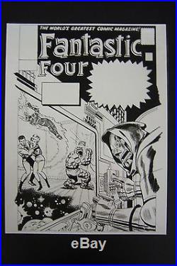 Original Production Art FANTASTIC FOUR #23 cover, JACK KIRBY art, Doctor Doom