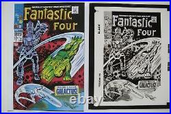Original Production Art FANTASTIC FOUR #74 & 75 covers, JACK KIRBY art