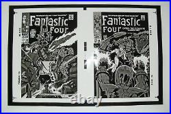 Original Production Art FANTASTIC FOUR #80 & 81 covers, JACK KIRBY art, 11x17