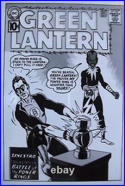 Original Production Art GREEN LANTERN #9 cover, GIL KANE art, Sinestro