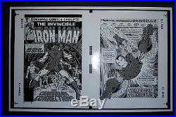 Original Production Art IRON MAN #141 cover & splash page, BOB LAYTON art