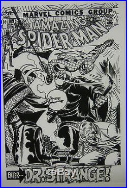 Original Production Art JOHN ROMITA Amazing Spider-Man #109 matted withcover print