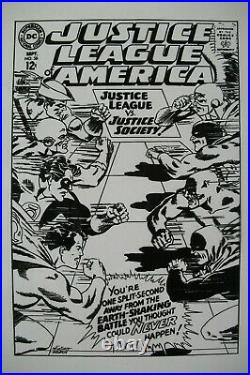 Original Production Art JUSTICE LEAGUE OF AMERICA #56 cover, CARMINE INFANTINO