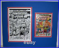Original Production Art RICH BUCKLER Fantastic Four #168, matted withcomic book